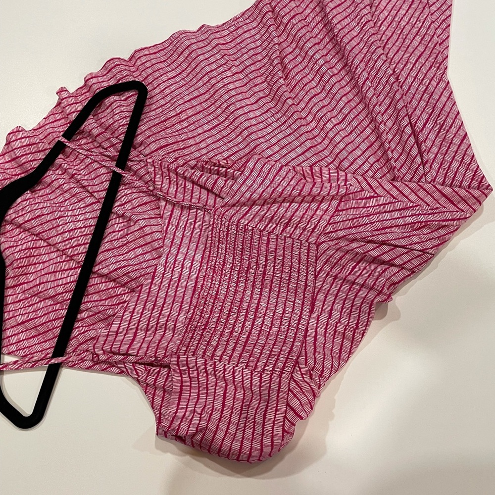 Old Navy Pink Striped Fit & Flare Sundress Mini | A-Line | Size M - Picture 13 of 15